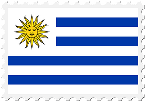 Stamp Uruguay Flag