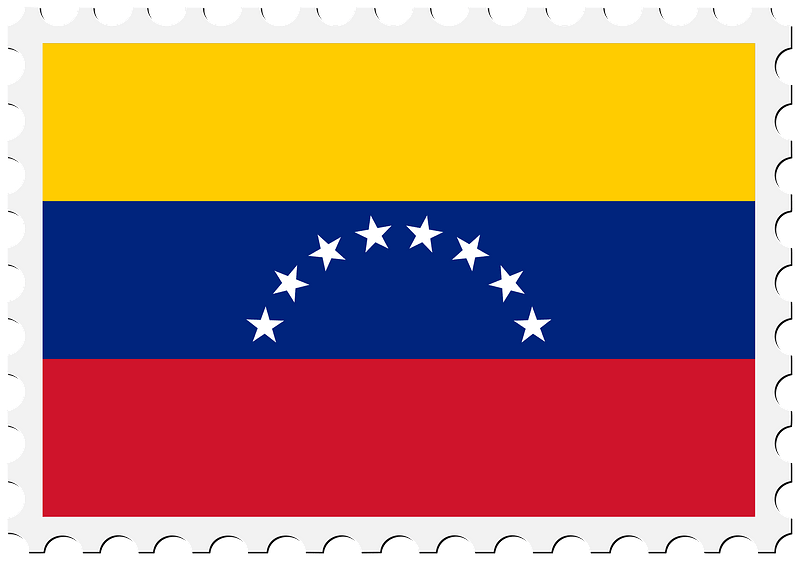 Stamp Venezuela Flag