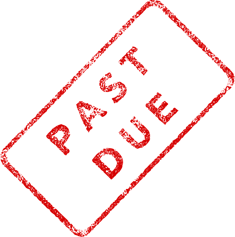 Past Due Business Stamp