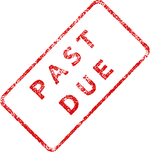 Past Due Business Stamp