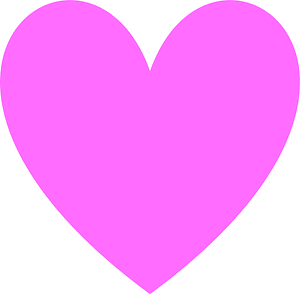 Transparent Magenta Loveheart