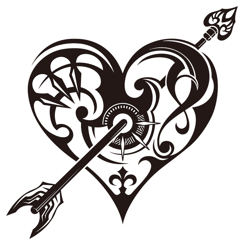 Tribal Pierced Heart