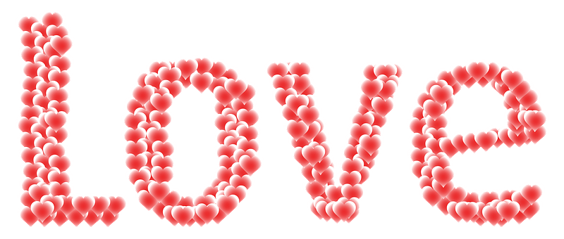 Love Heart Typography