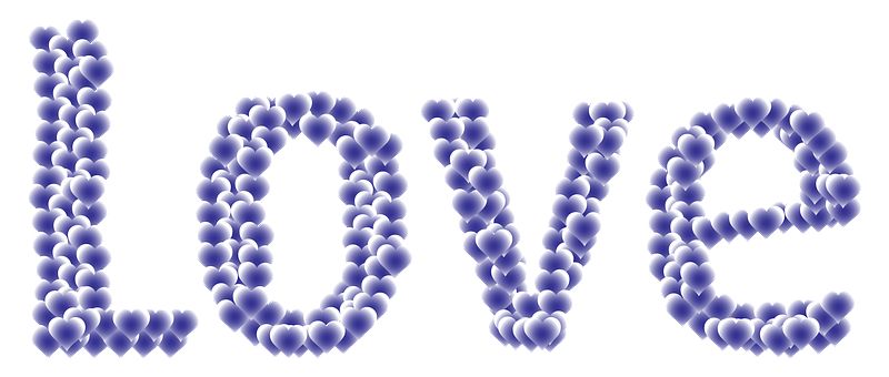 Love Heart Typography