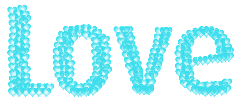 Love Heart Typography