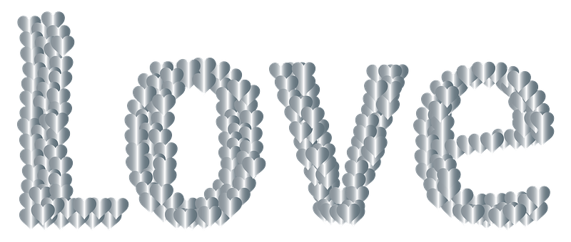 Love Heart Typography