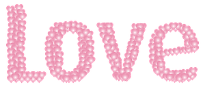 Love Heart Typography