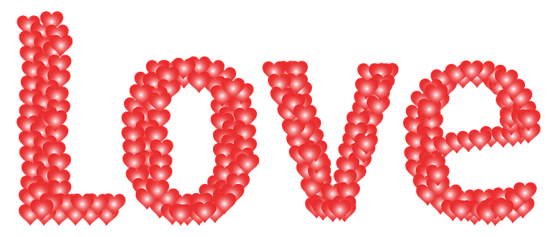 Love Heart Typography