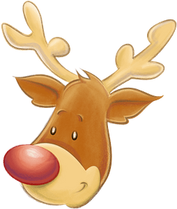 Christmas reindeer face