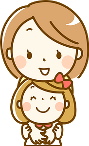 Mother and daughter hugging