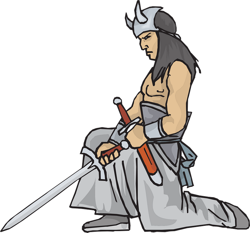Warrior with a sword