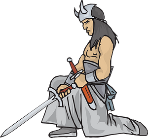 Warrior with a sword