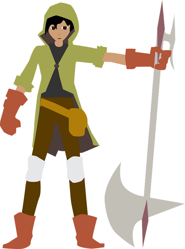 Man with a halberd