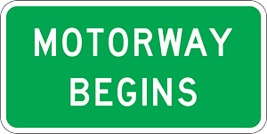 New Zealand road sign A41-1.1