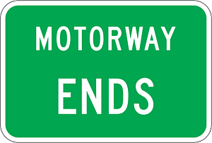 New Zealand road sign A41-1.3B