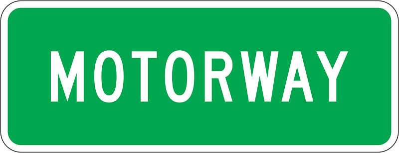 New Zealand road sign A41-1