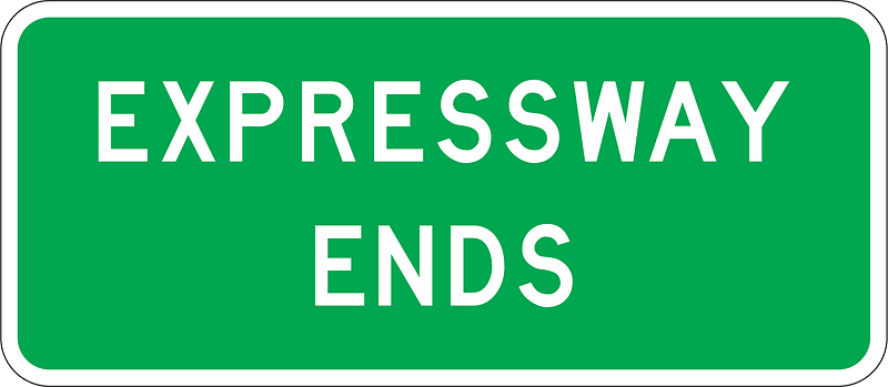 New Zealand road sign A41-2.3A