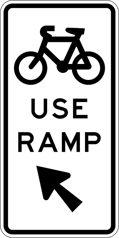 New Zealand road sign A43-2 (obsolete)