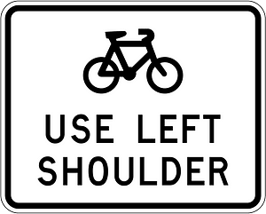 New Zealand road sign A43-1 (obsolete)