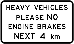 New Zealand road sign A45-5