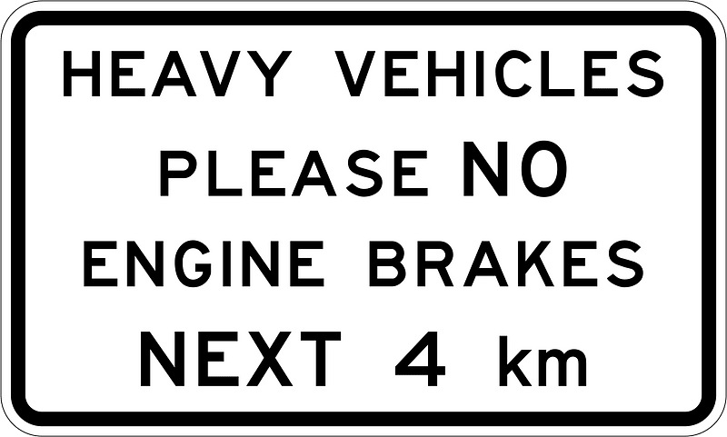 New Zealand road sign A45-5 (obsolete)