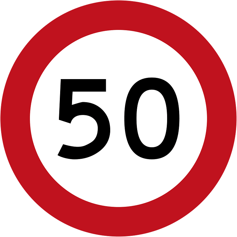New Zealand road sign R1-1 (50)
