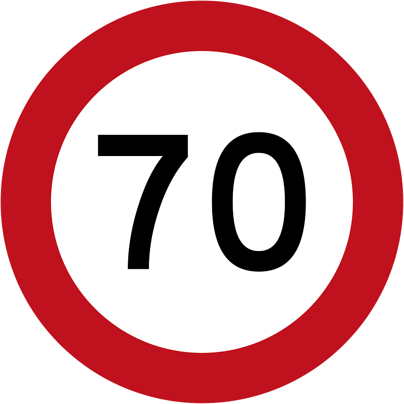 New Zealand road sign R1-1 (70)