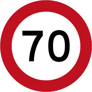 New Zealand road sign R1-1 (70)