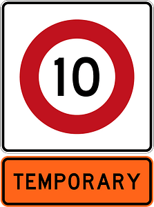 New Zealand road sign R1-8.1 (10) + R1-8.1 (1987–2016)