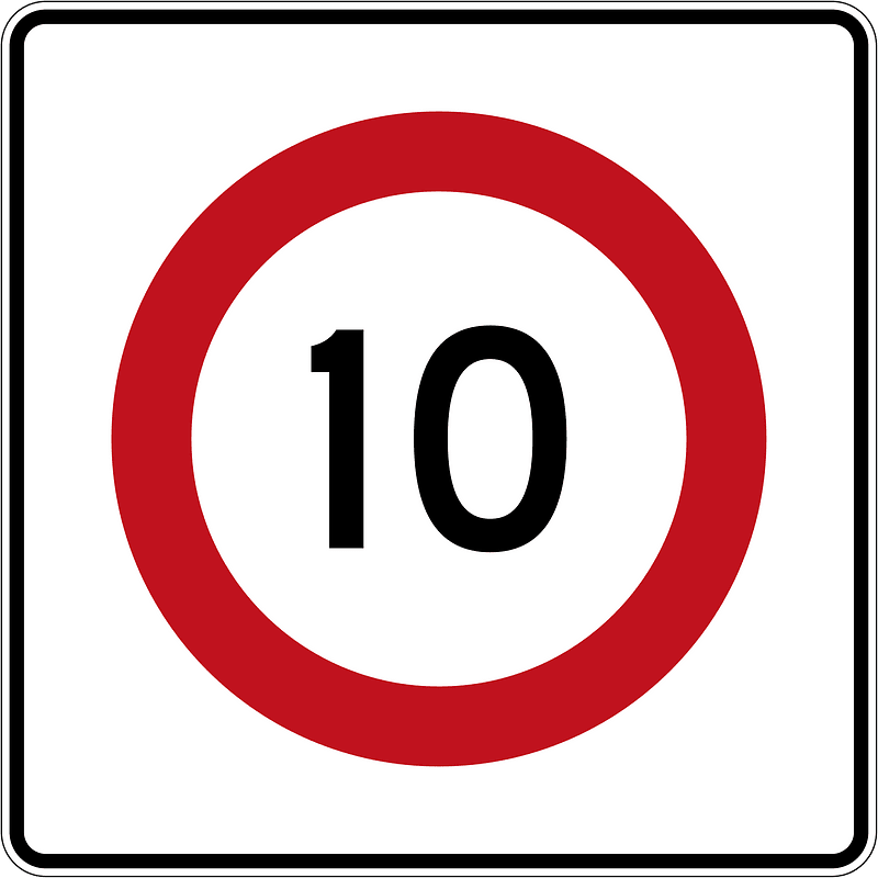 New Zealand road sign R1-8.1 (10)