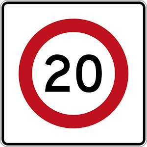 New Zealand road sign R1-8.1 (20)