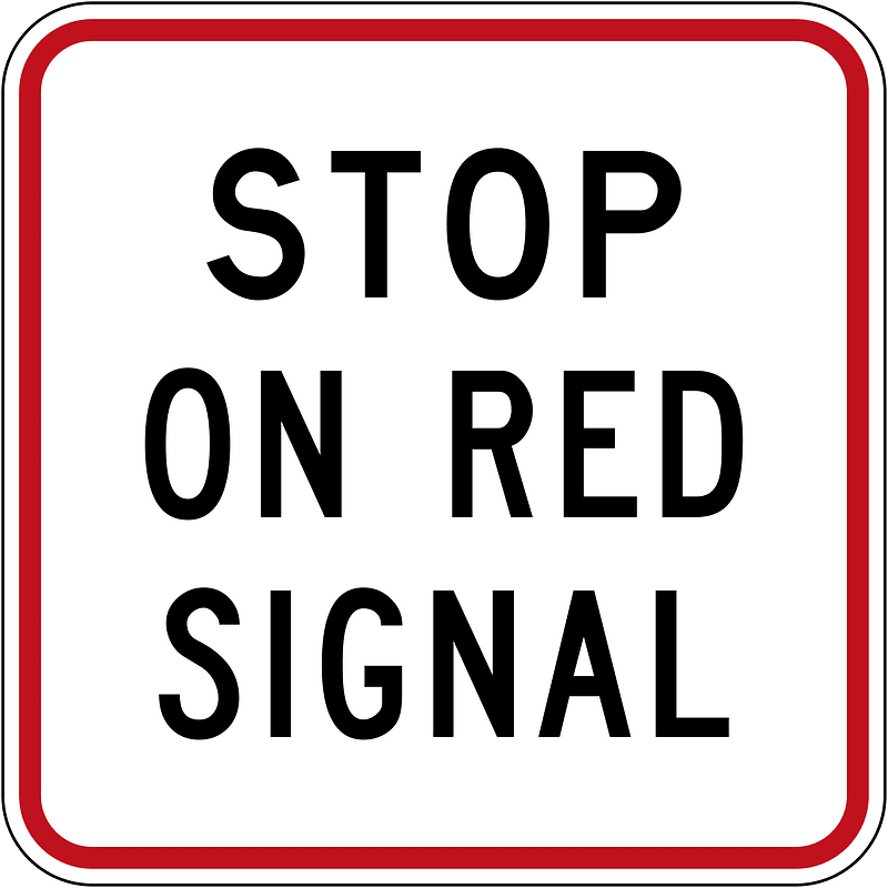 New Zealand road sign R2-6 (obsolete)