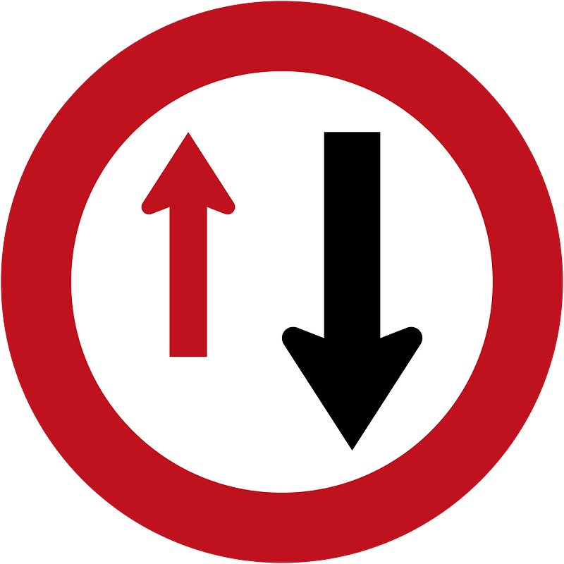 New Zealand road sign R2-7