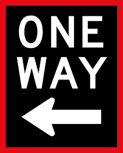 New Zealand road sign R3-12L (-1987)