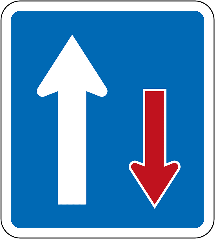 New Zealand road sign R2-8 (obsolete)