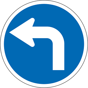 New Zealand road sign R3-8 (obsolete)