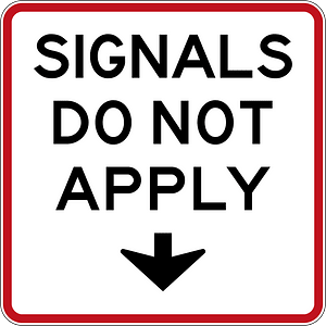 New Zealand road sign R4-13.3b