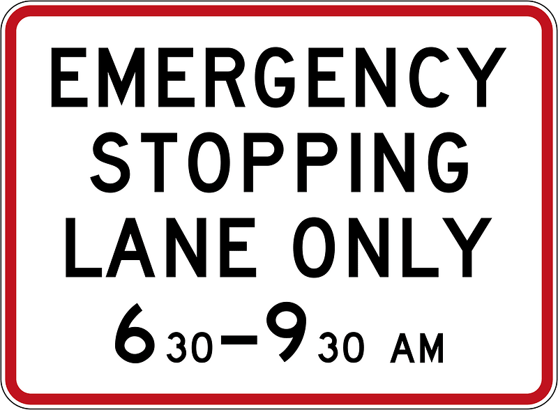 New Zealand road sign R4-12.1