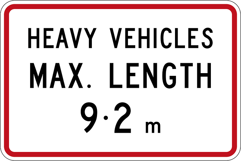 New Zealand road sign R5-8 (obsolete)