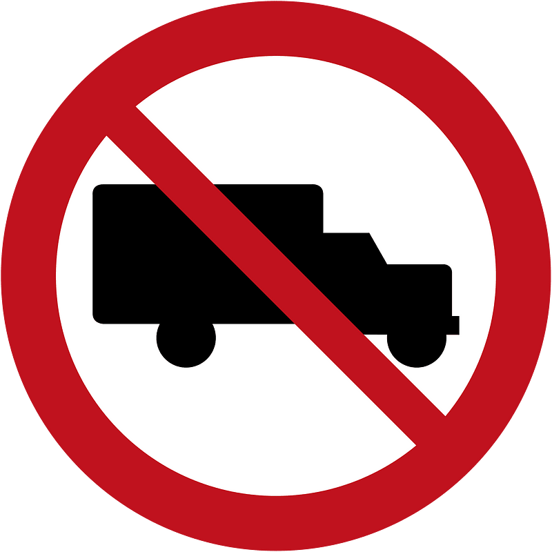 New Zealand road sign R5-3 (obsolete)