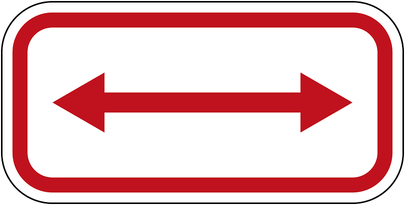 New Zealand road sign R6-10.1LR