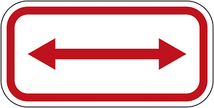 New Zealand road sign R6-10.1LR
