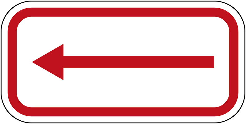 New Zealand road sign R6-10.1L