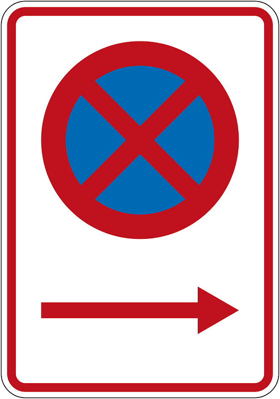 New Zealand road sign R6-10.1BR (obsolete)