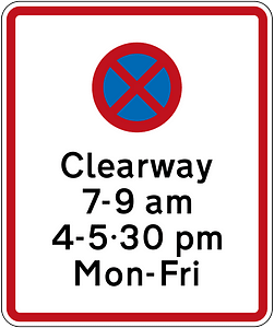 New Zealand road sign R6-12.3
