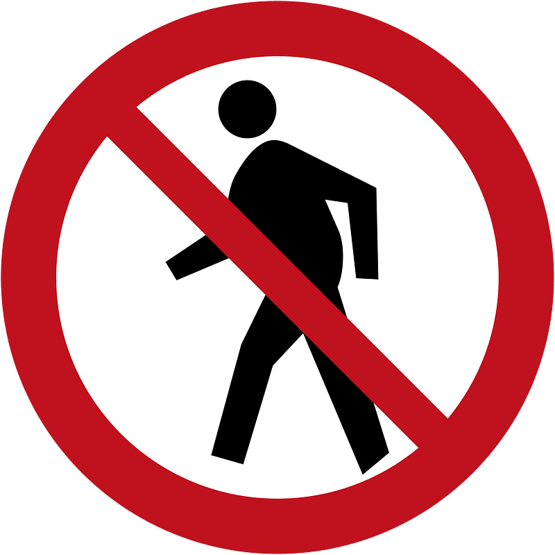 New Zealand road sign R5-2 (obsolete)