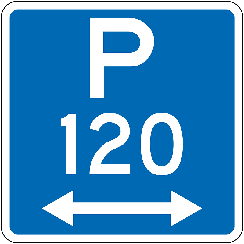 New Zealand road sign R6-30LR-120