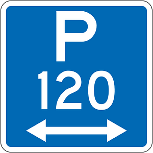 New Zealand road sign R6-30LR-120