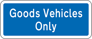 New Zealand road sign R6-50.1 (obsolete)