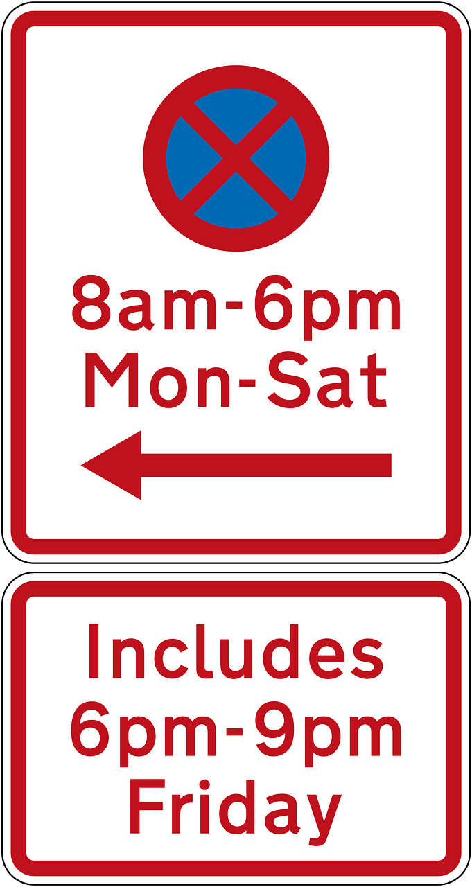 New Zealand road sign R6-11L + R6-11.1